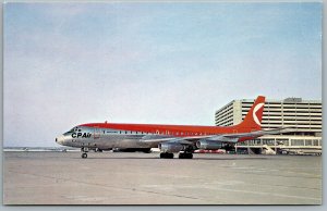 Postcard c1960s Canada CP Air Douglas DC-8 Canadian Pacific Air Lines Unused