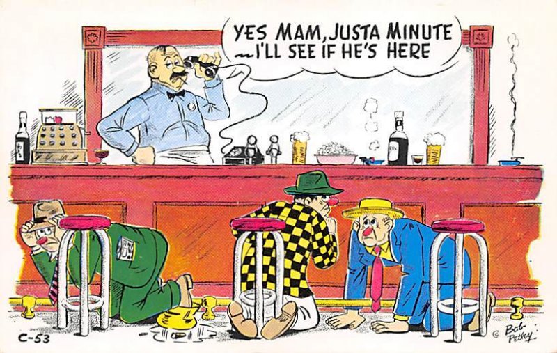 Bar Comic By Bob Petley Unused 