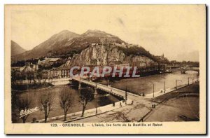 Old Postcard Grenoble L & # 39Isere Forts de la Bastille and Rabot