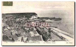 Old Postcard Saint Valery En Caux Cliffs d & # 39aval