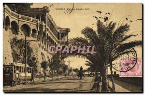 Postcard Old Tramway Genova Corso Aurelio Saffi