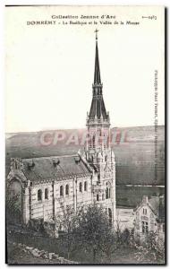 Old Postcard Domremy La Basilica and the Valley of the Meuse