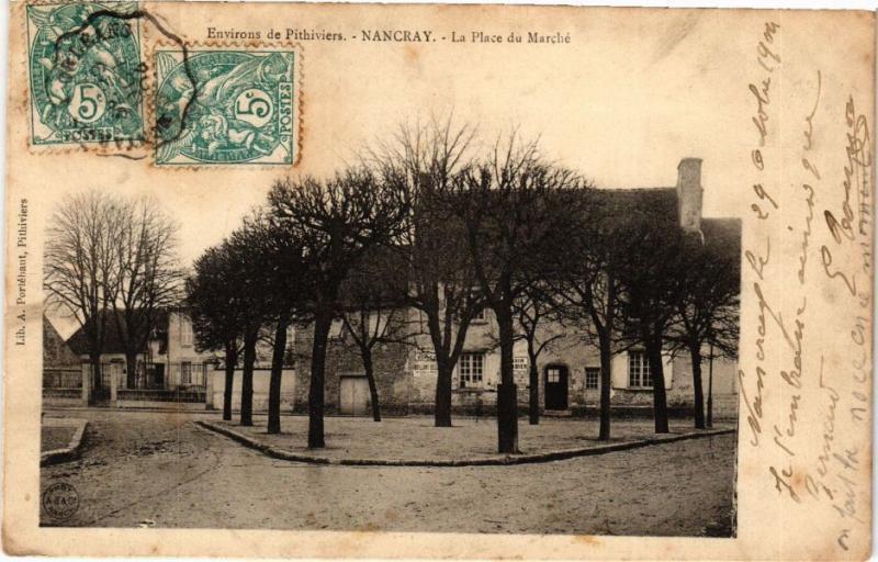 CPA Env. de PITHIVIERS - NANCRAY - La Place du Marché (228378)