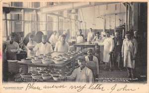 Dayton Ohio Soldiers' Home, Kitchen Scene Vintage Postcard U12322