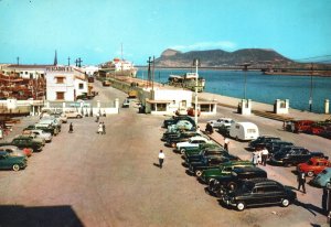 Vintage Postcard Algeciras El Puerto Al Fondo Gibraltar Le Port Harbour Spain