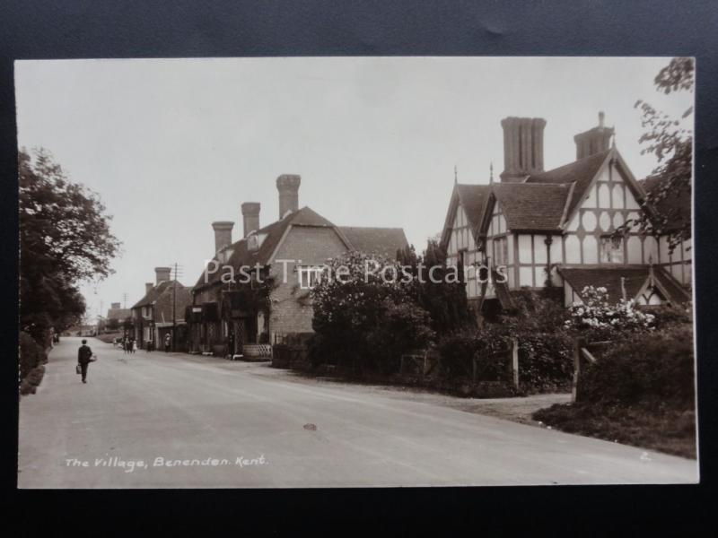 Kent BENENDEN The Village, The Street - Old RP PC by J. Rollings, Post Office