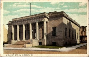 View of Post Office, Somerset KY Vintage Postcard H60