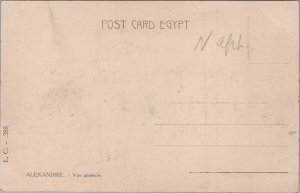 Egypt Alexandria General View Postcard C382