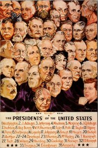 The Presidents of the United States Vintage Postcard PC275