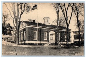 c1940 Post Office Exterior Building Plymouth New Hampshire NH Vintage Postcard