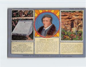 Postcard Daniel Boone, Charleston, West Virginia