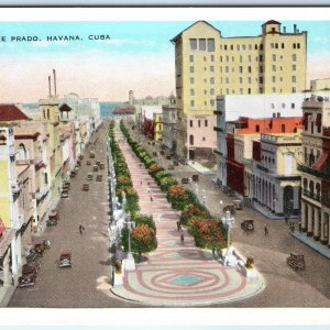 c1920s Havana, Cuba The Prado Street PC Hotel Downtown Spanish Veterans A346