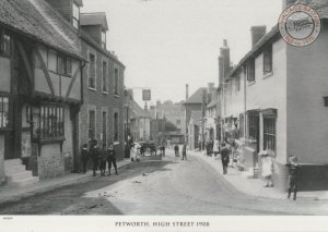 Petworth High Street Sussex in 1908 Photo Postcard