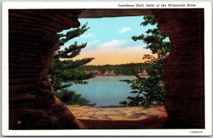 Luncheon Haul Dells Of The Wisconsin River Near Stand Rock Cliff WI Postcard