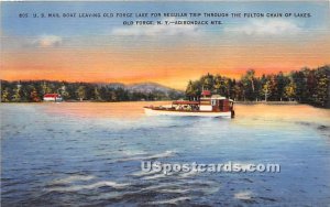 US Mail Boat, Old Forge Lake - New York