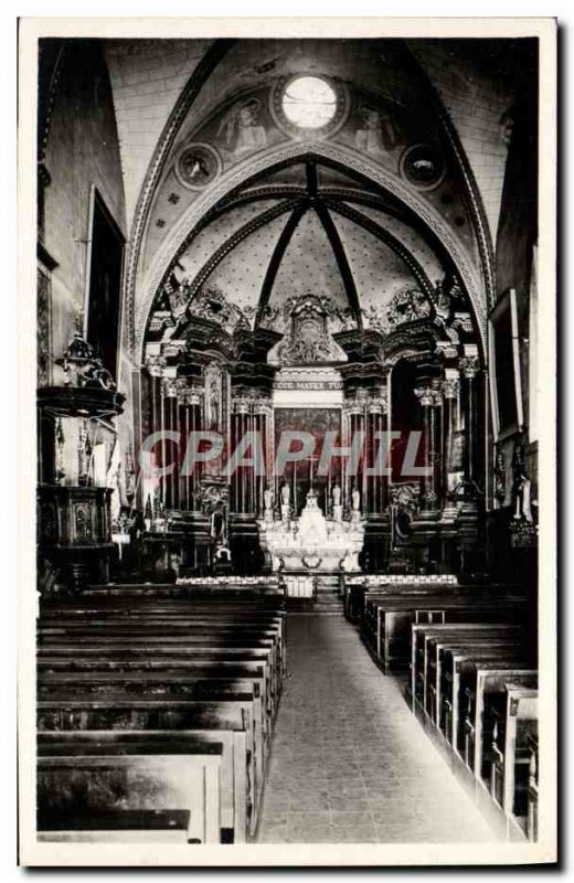 Postcard Modern Entrevaux L & # 39Interieur From I & # 39Eglise