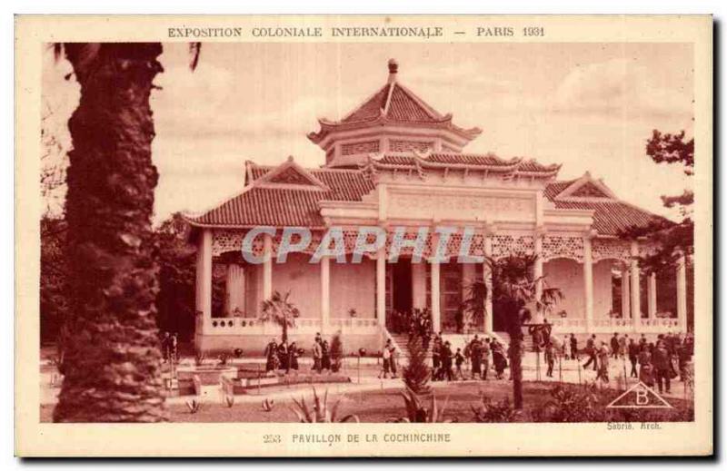 Old Postcard International Colonial Exposition Paris 1931 Pavillon De Cochin