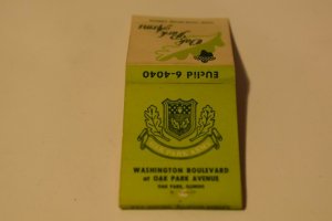 Oak Park Arms Illinois 20 Strike Matchbook Cover