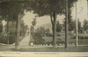 Enosburg Falls VT Lincoln Park c1910 Postcard