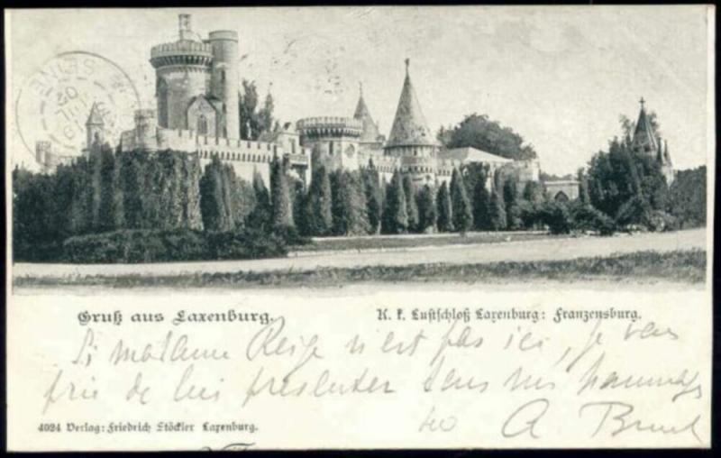 austria, LAXENBURG FRANZENSBURG, Lustschloss Larenburg (1902) Stamp