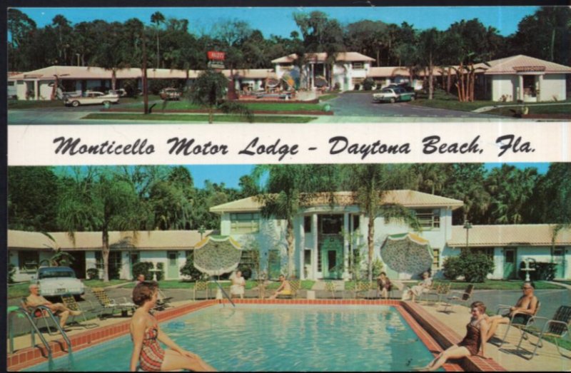 Florida DAYTONA BEACH Monticello Motor Lodge 1515 So Ridgewood Ave - Chrome