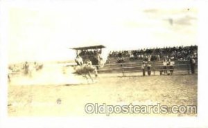 Bert Tennison, Cody Stampede, Real Photo Western Cowboy Unused very light pap...