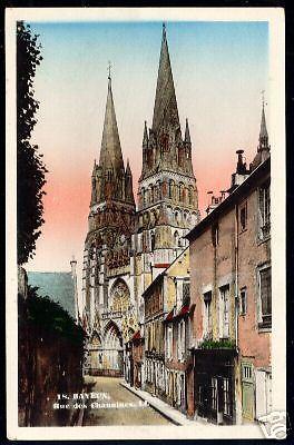 france, BAYEUX, Rue des Chanoines 1930 CAP tinted ppc