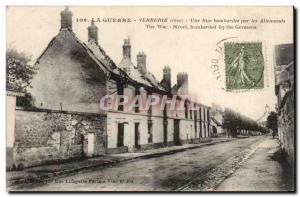 Verberie Old Postcard A street bombed by German