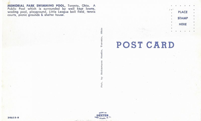 Memorial Park Swimming Pool Toronto Ohio