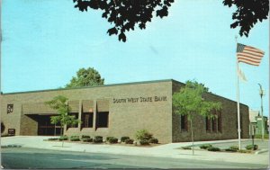 USA Southwest State Bank Sheboygan Wisconsin Chrome Postcard 03.73