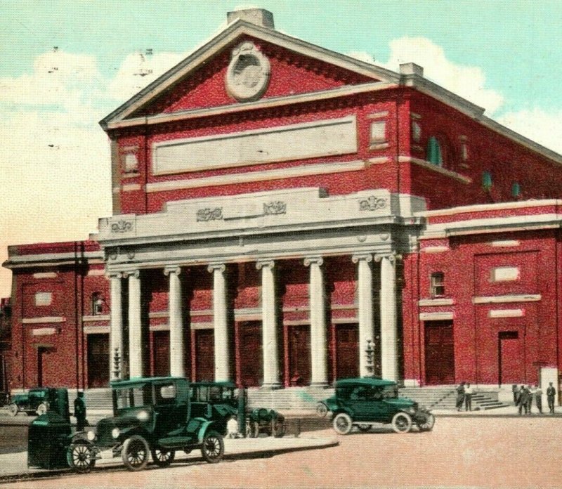 Vtg Postcard 1924 Boston Massachusetts MA Symphony Hall New England News