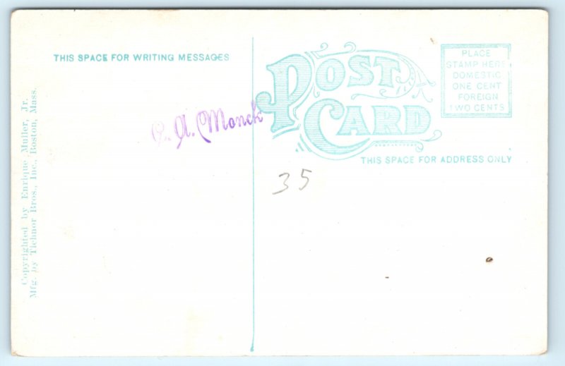 Battleship USS Delaware Navy Postcard