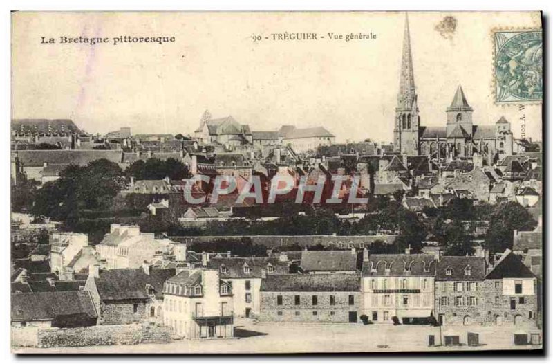 Postcard Old Treguier Vue Generale