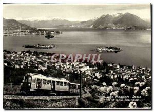 MODERN CARD Italy Italy Lago Maggiore Stresa E Insulates it Borromee