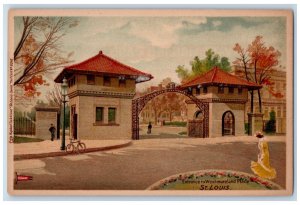 c1900's Entrance to Westmoreland Place St. Louis MO Tuck Art PMC Postcard