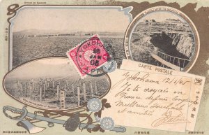 Attack on Nanshan, Japan, 1905 Postcard, sent from Yokohama, to Canton, China