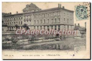 Postcard Old Rive de Gier The City Hotel