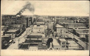 Dallas Texas TX Birdseye View 1907 Used Postcard