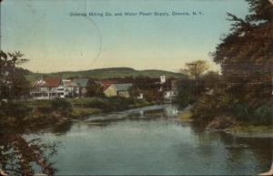 Oneonta NY Milling Co & Water Power Supply Co c1910 Postcard