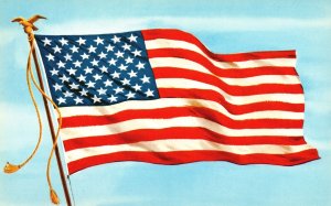 Vintage Postcard Stars & Stripes Old Glory National Flag Of The United States