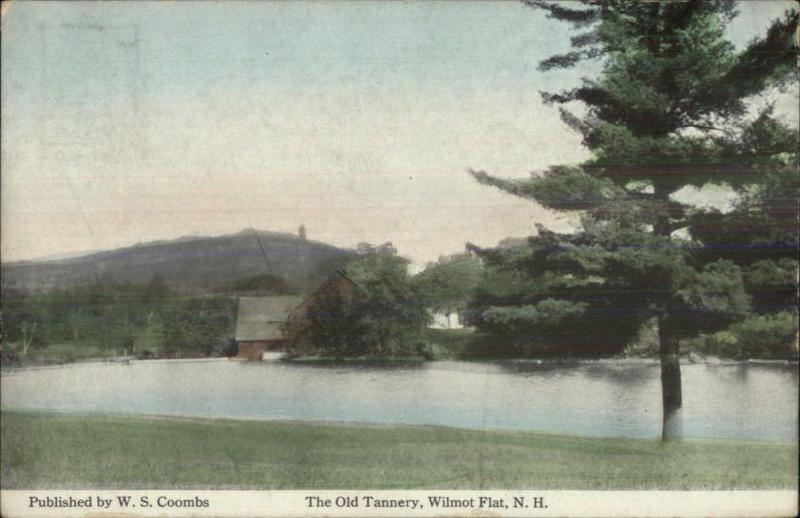 Wilmot Flat NH The Old Tannery c1910 Postcard - Frank Swallow