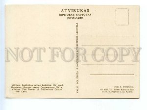 496413 1957 year Lithuania Vilnius Gediminas Castle tower postcard