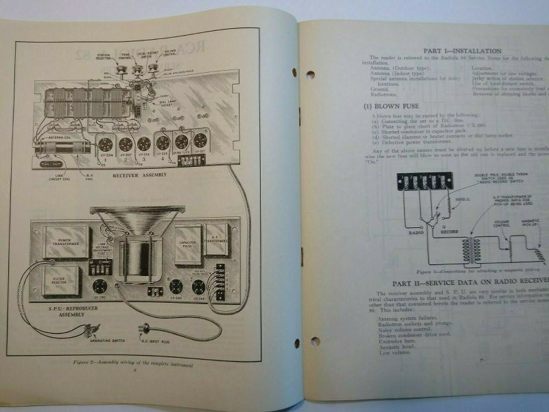 RCA Radiola 82 Vintage Original 1930 Service Notes Manual Radio Victor 12 Pages