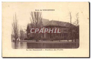 Old Postcard Bois de Vincennes Daumesnil Lake Pavilion Drills