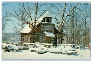 c1960 Wilderness Church Silver Dollar City Rock Lake Arkansas Vintage Postcard