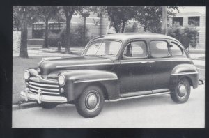 1947 FORD FOUR DOOR SEDAN STAUNTON VIRGINIA CAR DEALER ADVERTISING POSTCARD