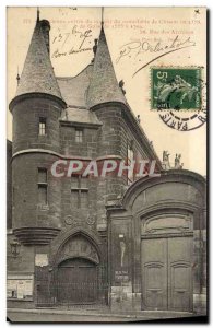 Old Postcard Old entrance to the mansion connetable Clisson