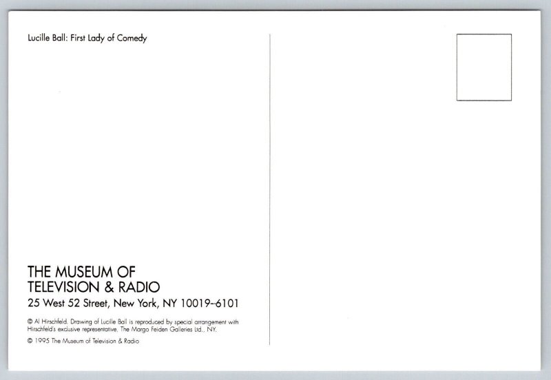 Lucille Ball   First Lady of Comedy  Postcard