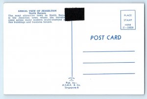 Kota Kinabalu Malaysia Postcard Aerial View of Jesselton North Borneo c1950's