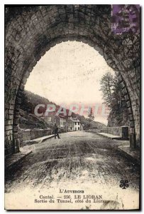 Old Postcard Auvergne Lioran Tunnel exit side Lioran